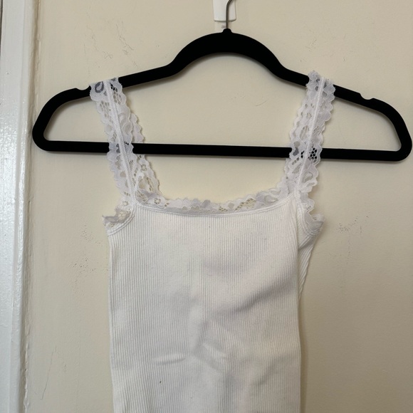 Zara Lace Trim Seamless Ribbed Bodysuit - Picture 4 of 5